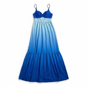 COMMENSE Blue Ombré Cut-Out Maxi Dress NWT Size S